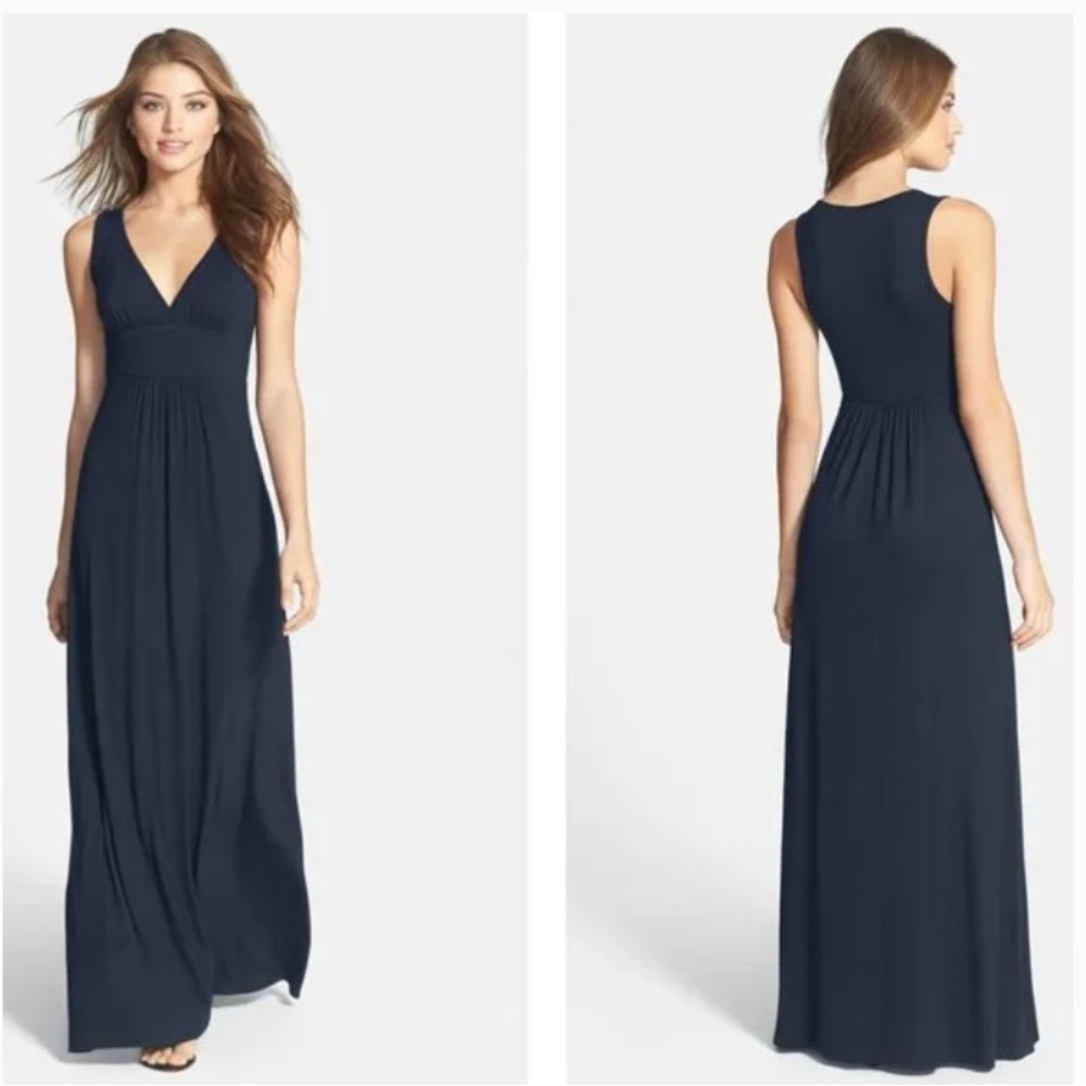Loveappella Navy Blue Maxi Dress NWOT